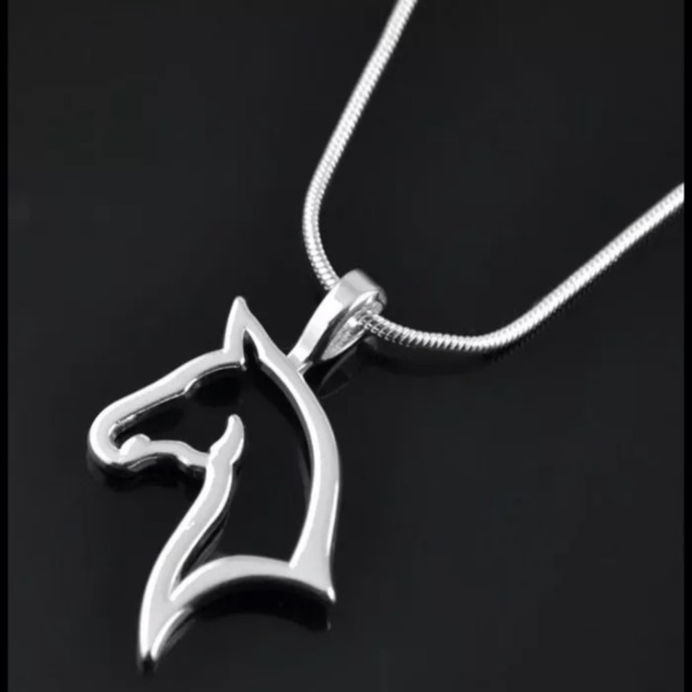 NEW!💙💎HORSE🐴NECKLACE💎💙EQUESTRIAN WESTERN GIFT - Picture 3 of 8